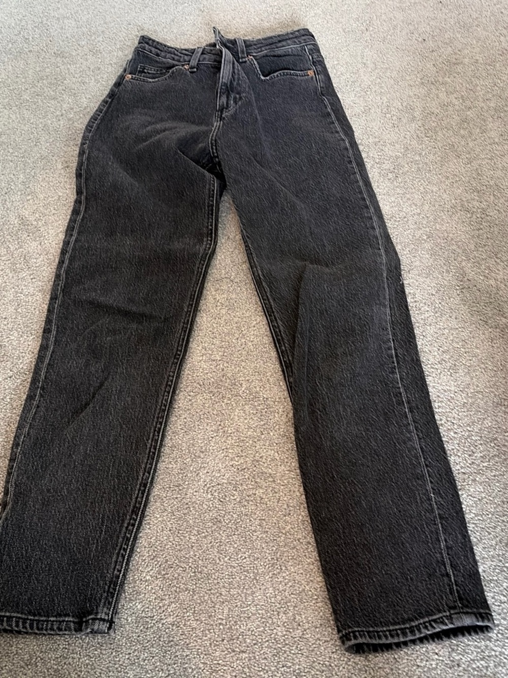 H&M Women's Black Straight-Leg Jeans
